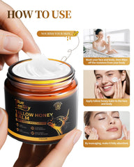 Blue Sea Sky lip balm and body cream used together for versatile care.