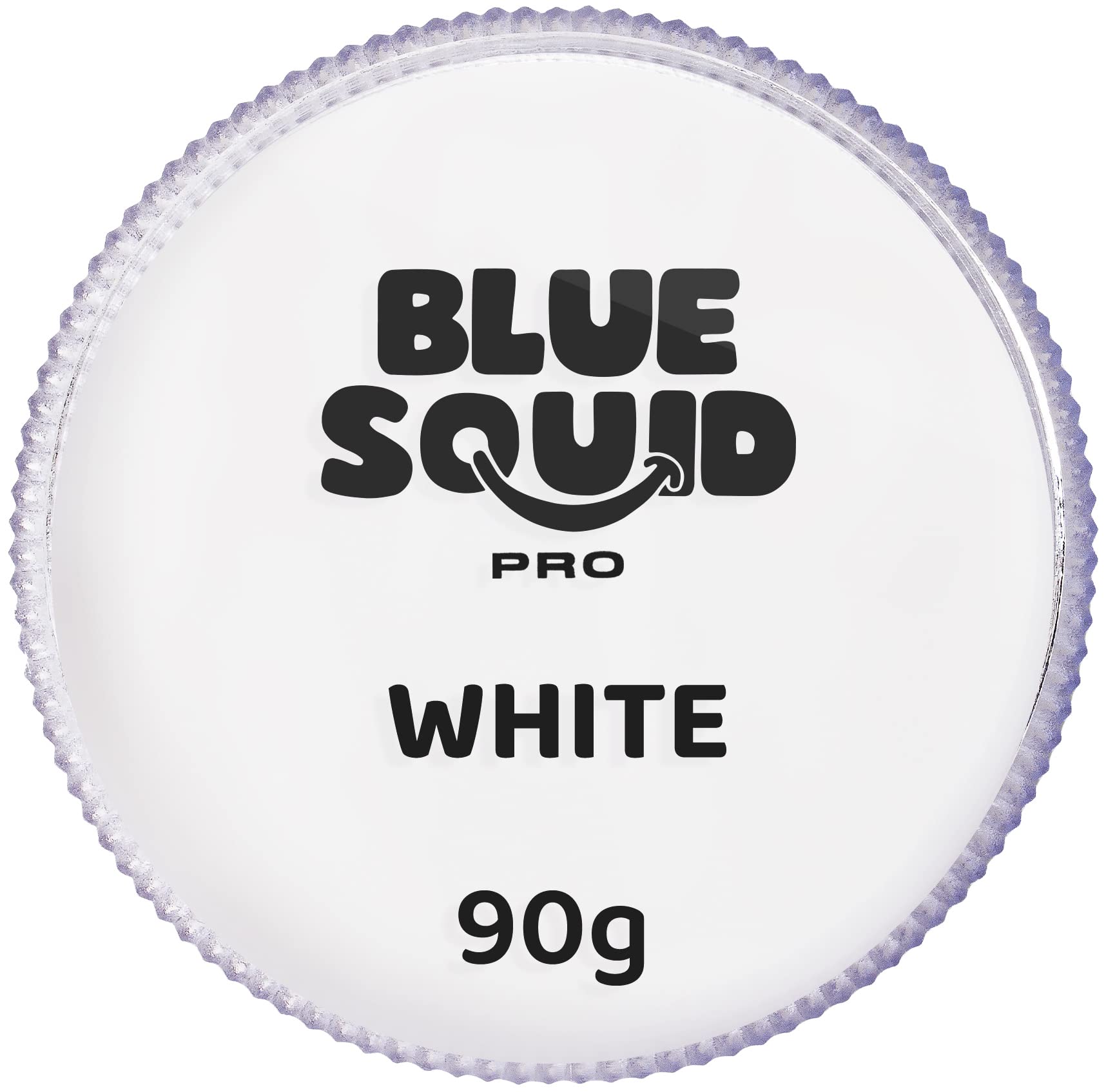 Blue Squid PRO Face Paint White 90g jar for bold, professional makeup looks.