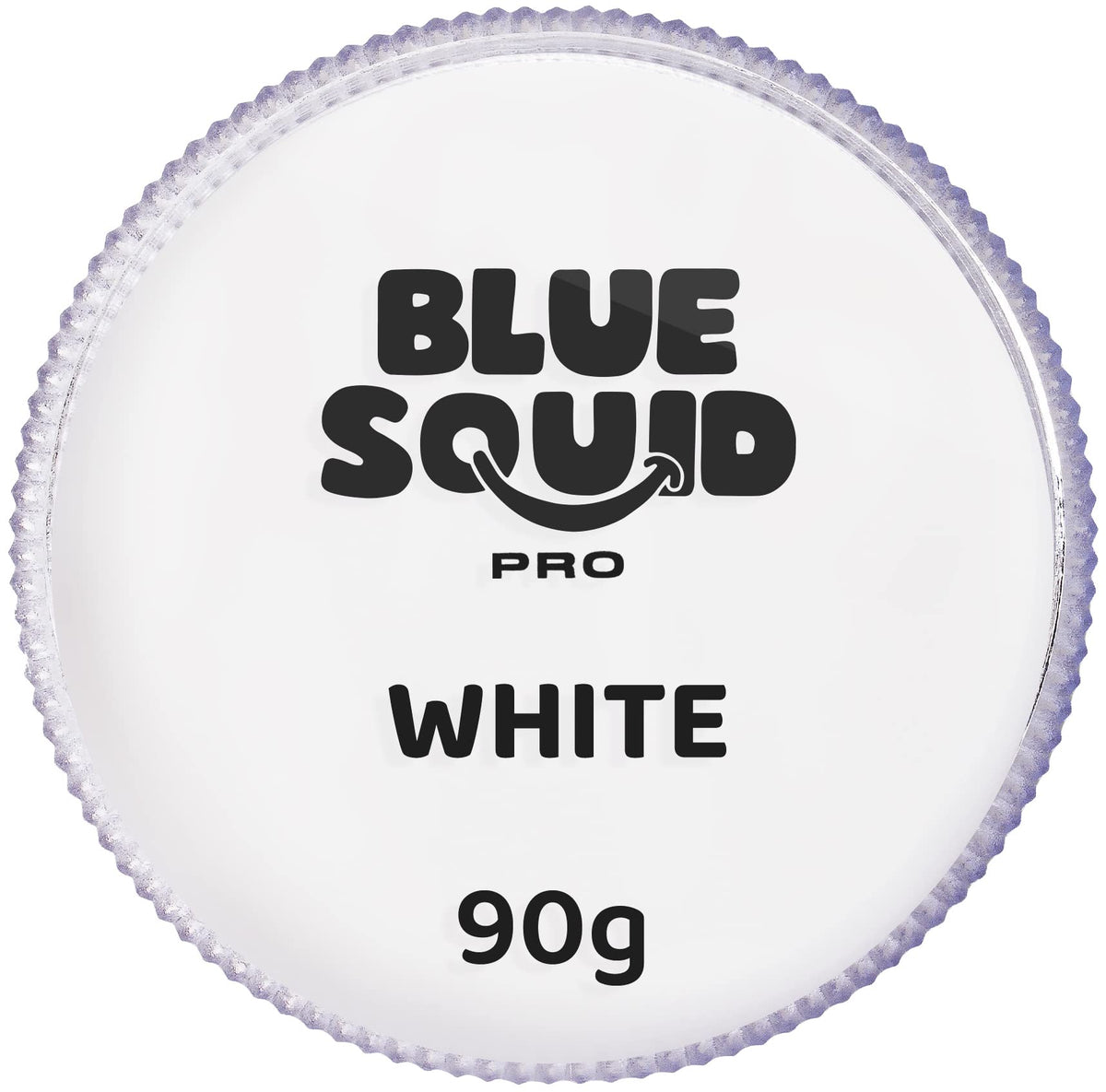 Blue Squid PRO Face Paint White 90g jar for bold, professional makeup looks.