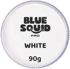 Blue Squid PRO Face Paint White 90g jar for bold, professional makeup looks.