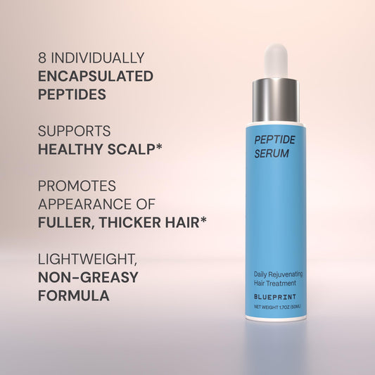 Blueprint Bryan Johnson Serum dropper for precise scalp application.