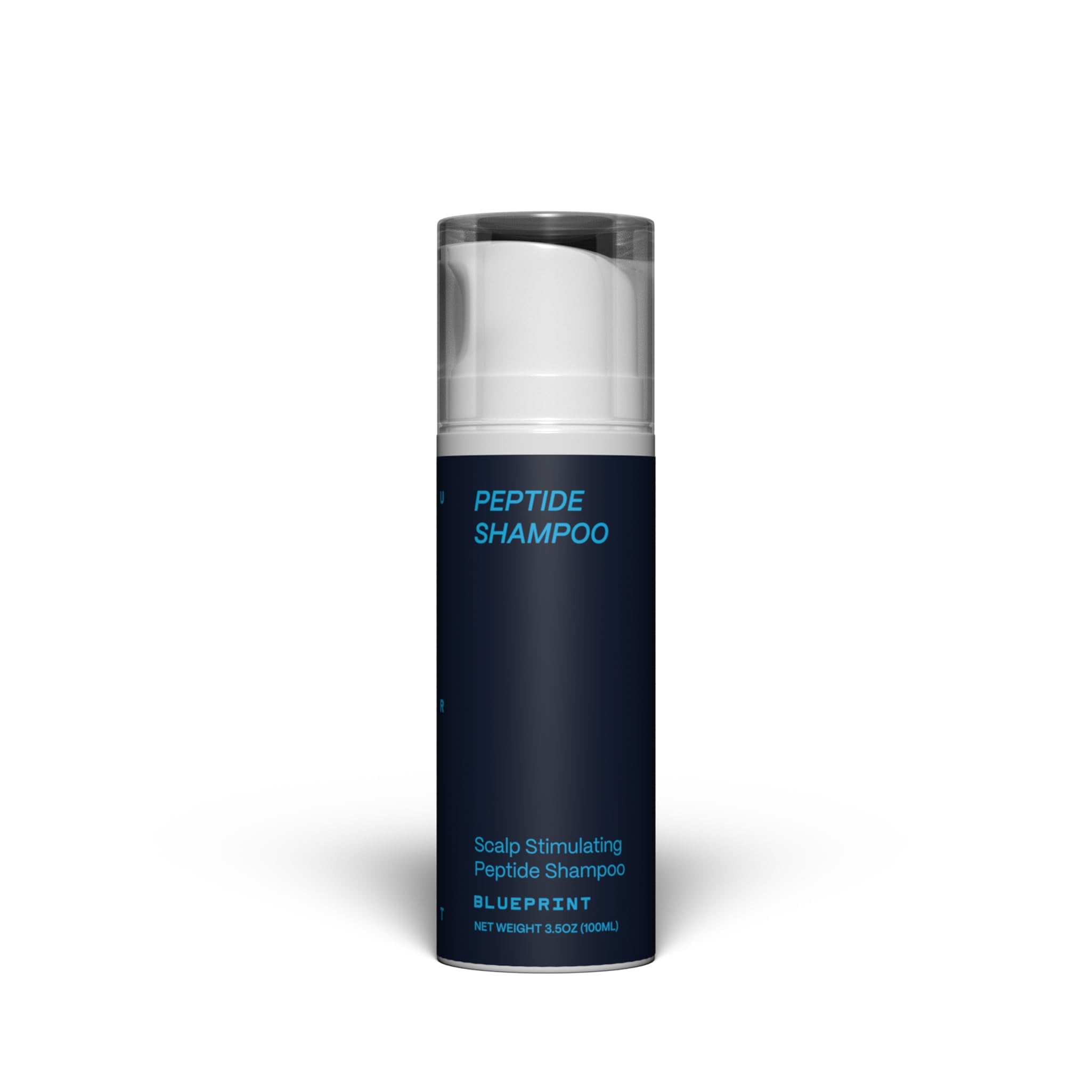 Blueprint Bryan Johnson Peptide Shampoo bottle pour for a fragrance-free, refreshing cleanse.