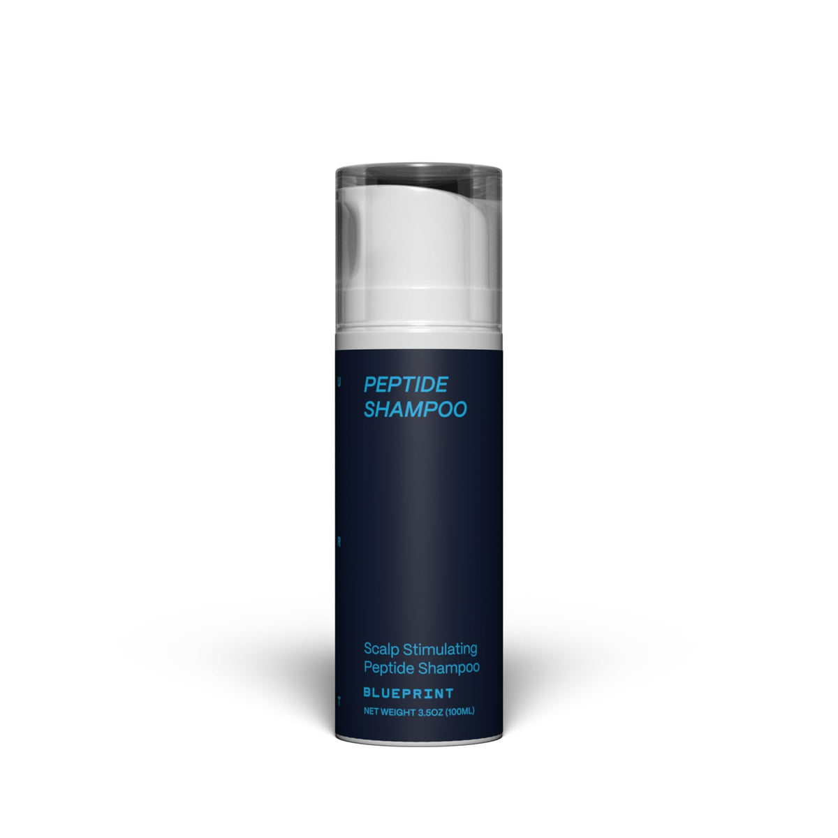 Blueprint Bryan Johnson Peptide Shampoo bottle pour for a fragrance-free, refreshing cleanse.