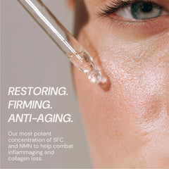 Blueprint Bryan Johnson serum fast absorption indicates a non-greasy finish under makeup.