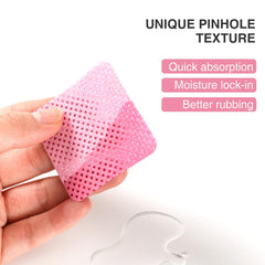 BLUERISE nail polish remover wipes absorption test demonstrates quick wipe