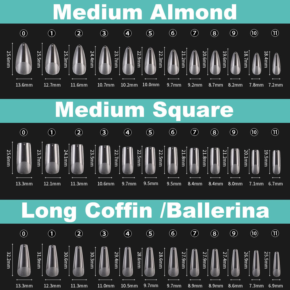 BlueZOO 12 sizes labeled 0-11 for precise fitting