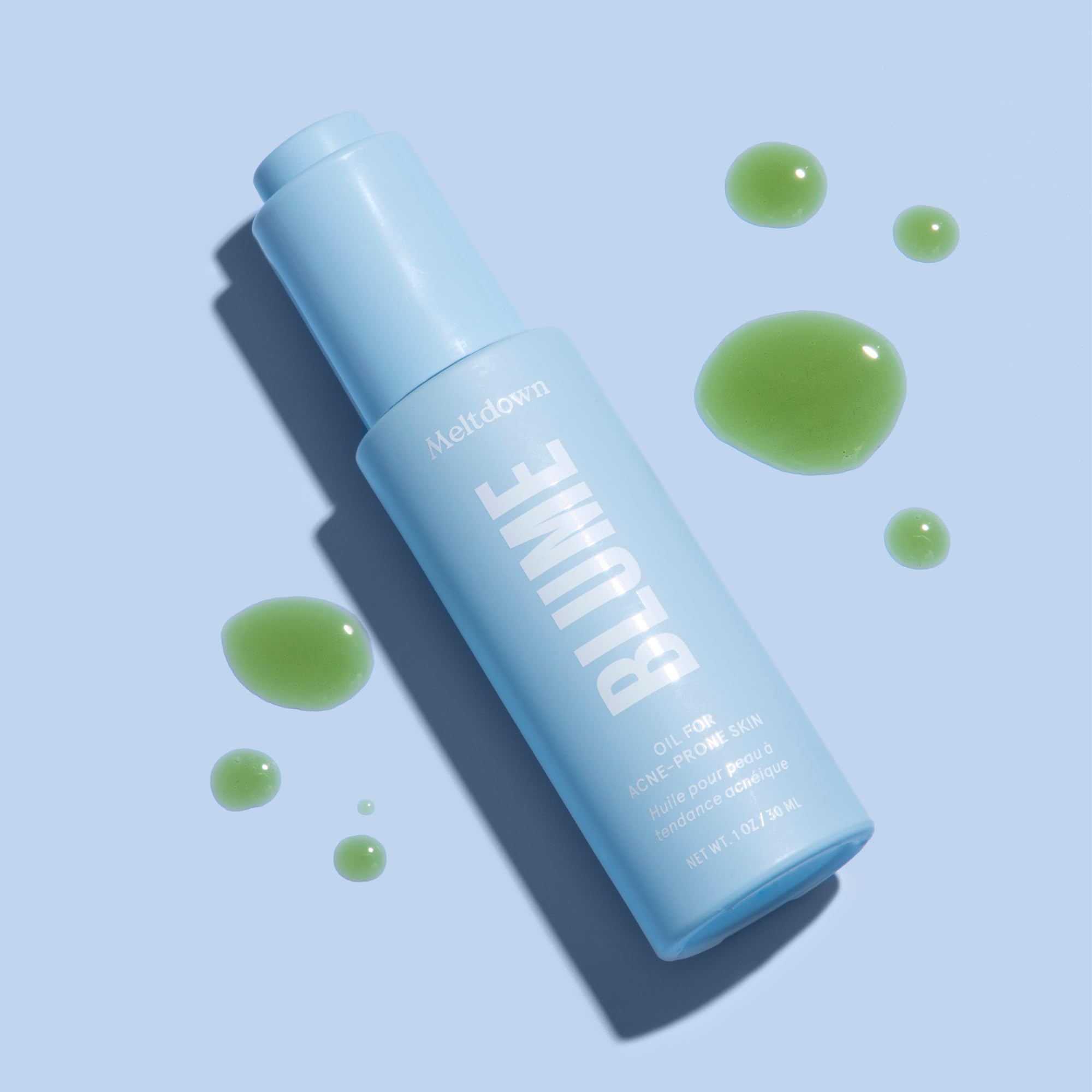 Blume Meltdown blue-tansy flower signaling calming botanicals.