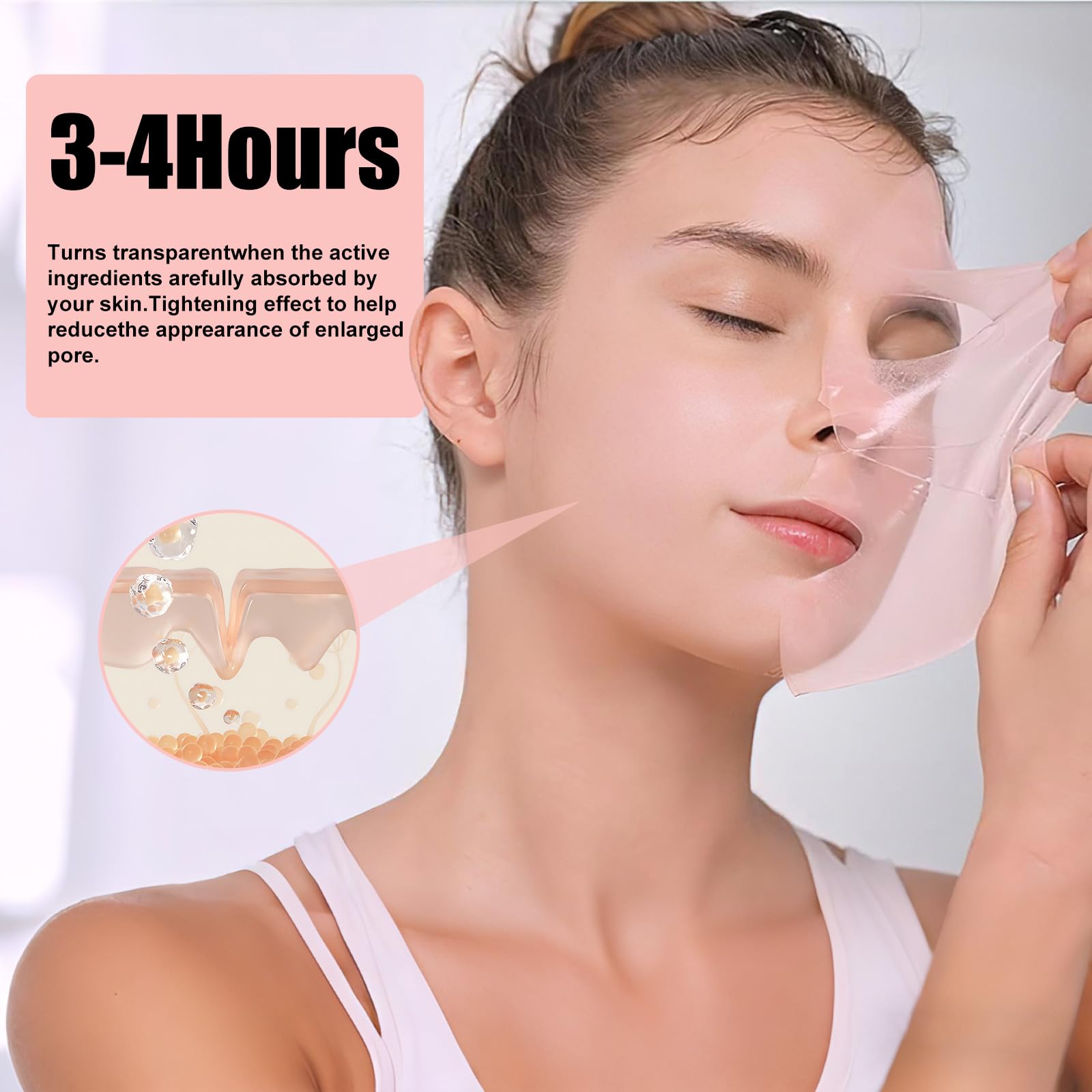 BNIFI mask promoting brightened, even-toned skin after use.