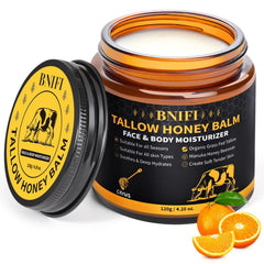 BNIFI Tallow and Honey Balm jar for face provides rich moisture.