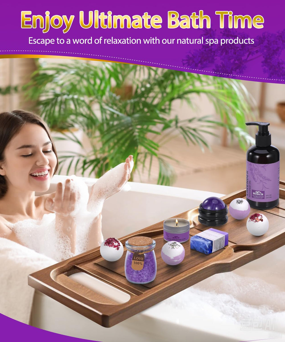 Bnlcd lavender massage oil bottle ideal for at-home relaxation.