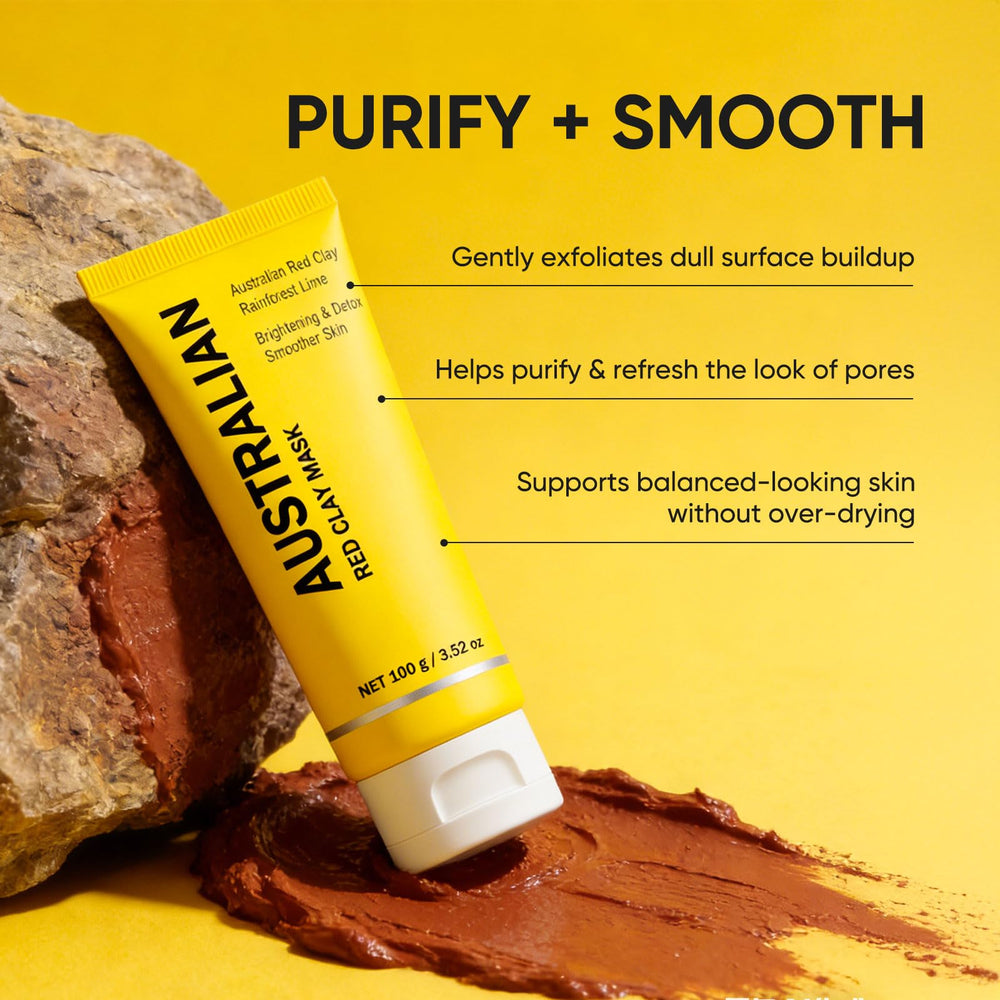 Boaccy mask application demonstrates a pea-sized amount for gentle weekly use