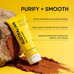 Boaccy mask application demonstrates a pea-sized amount for gentle weekly use