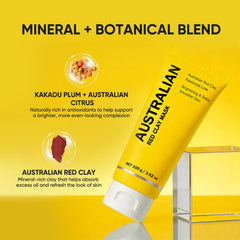 Boaccy Australian Red Clay Mask texture close-up showing earthy mud
