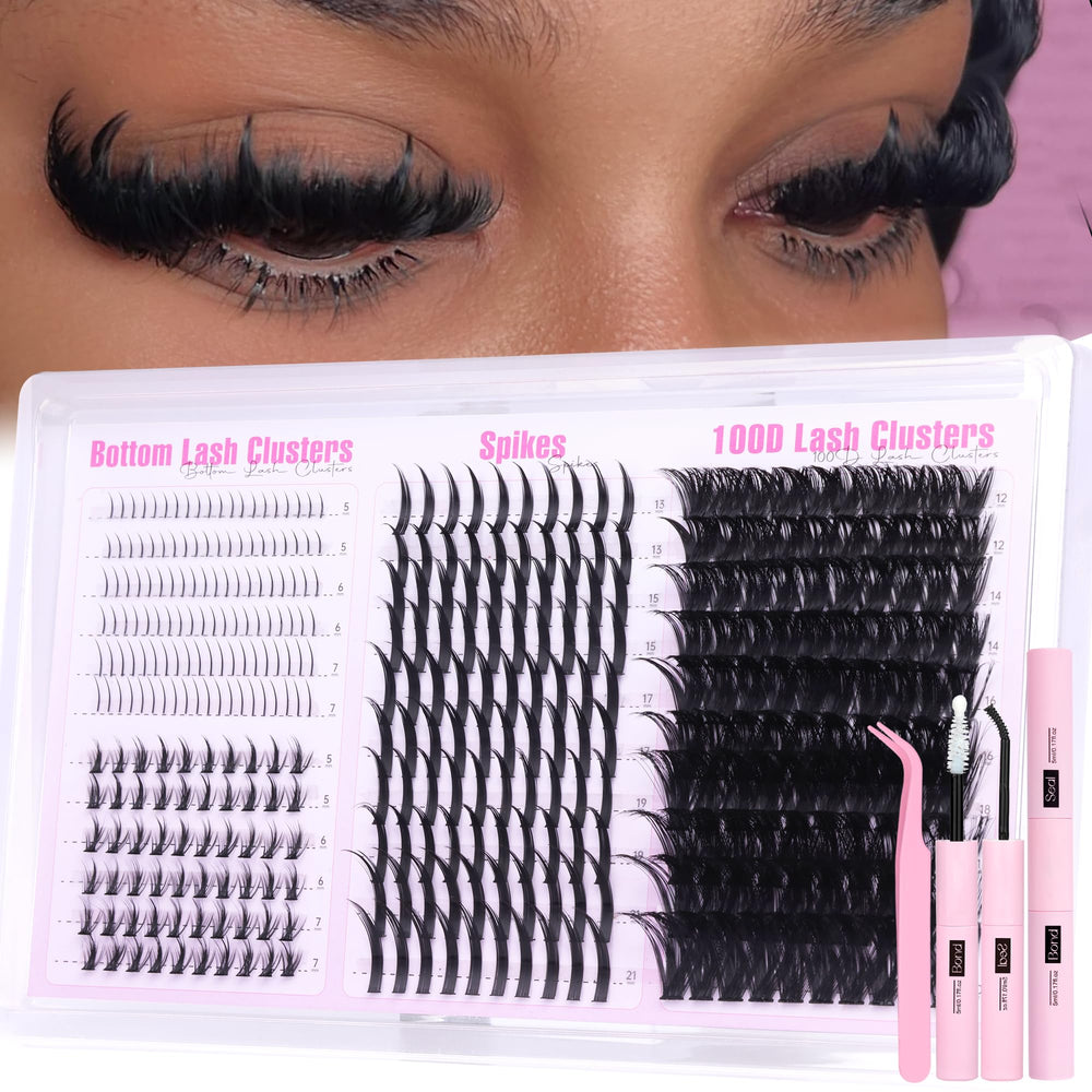 Boahankuke lash clusters kit with four styles for versatile at home lashes
