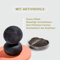 B.O.B Detox Solid Shampoo Bar close-up reveals gentle texture for sensitive scalps.