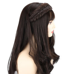 BOBIYA wide headband on model showcasing versatile styling options