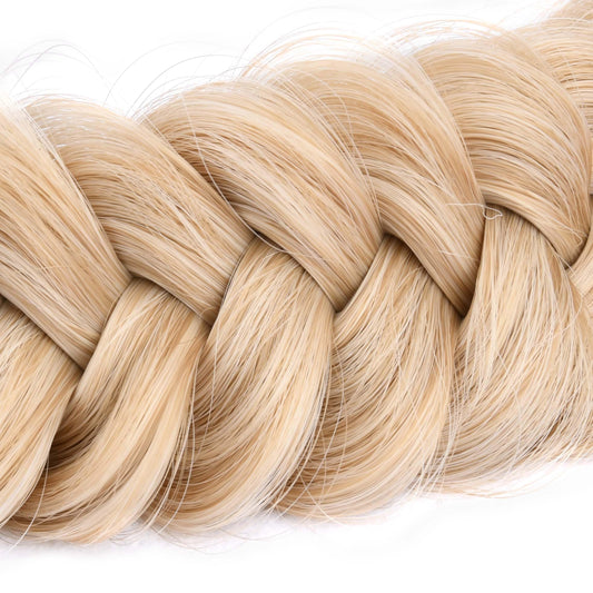 BOBIYA real-hair-like synthetic headband close-up highlighting hair-like fibers
