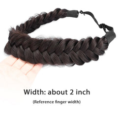 BOBIYA headband uses heat-resistant synthetic fibers that resemble real hair.