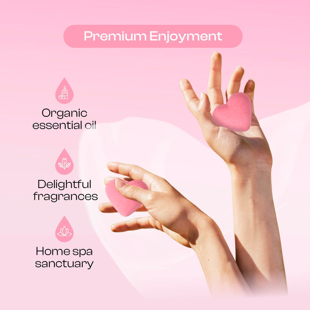 BoboSweeTree heart-shaped steamer pink pack showcasing gift-ready spa moment.