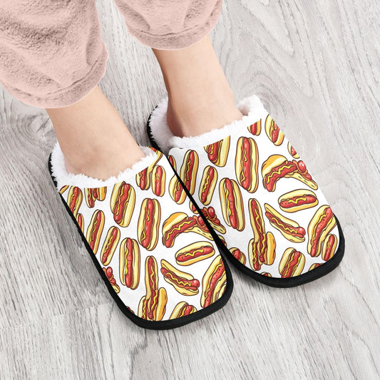 Boccsty slippers with warm plush interior ideal for lounging at home.