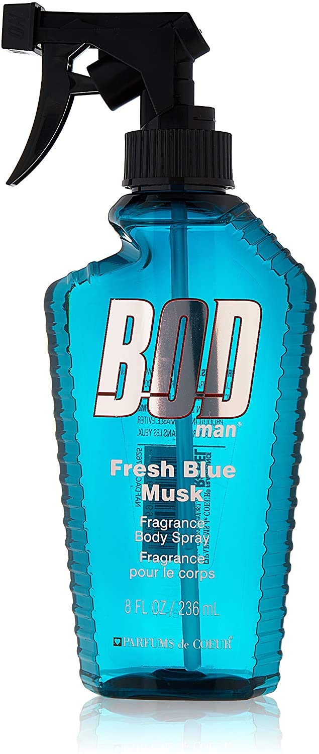 Bod Man Fresh Blue Musk bottle designed for everyday refreshment.