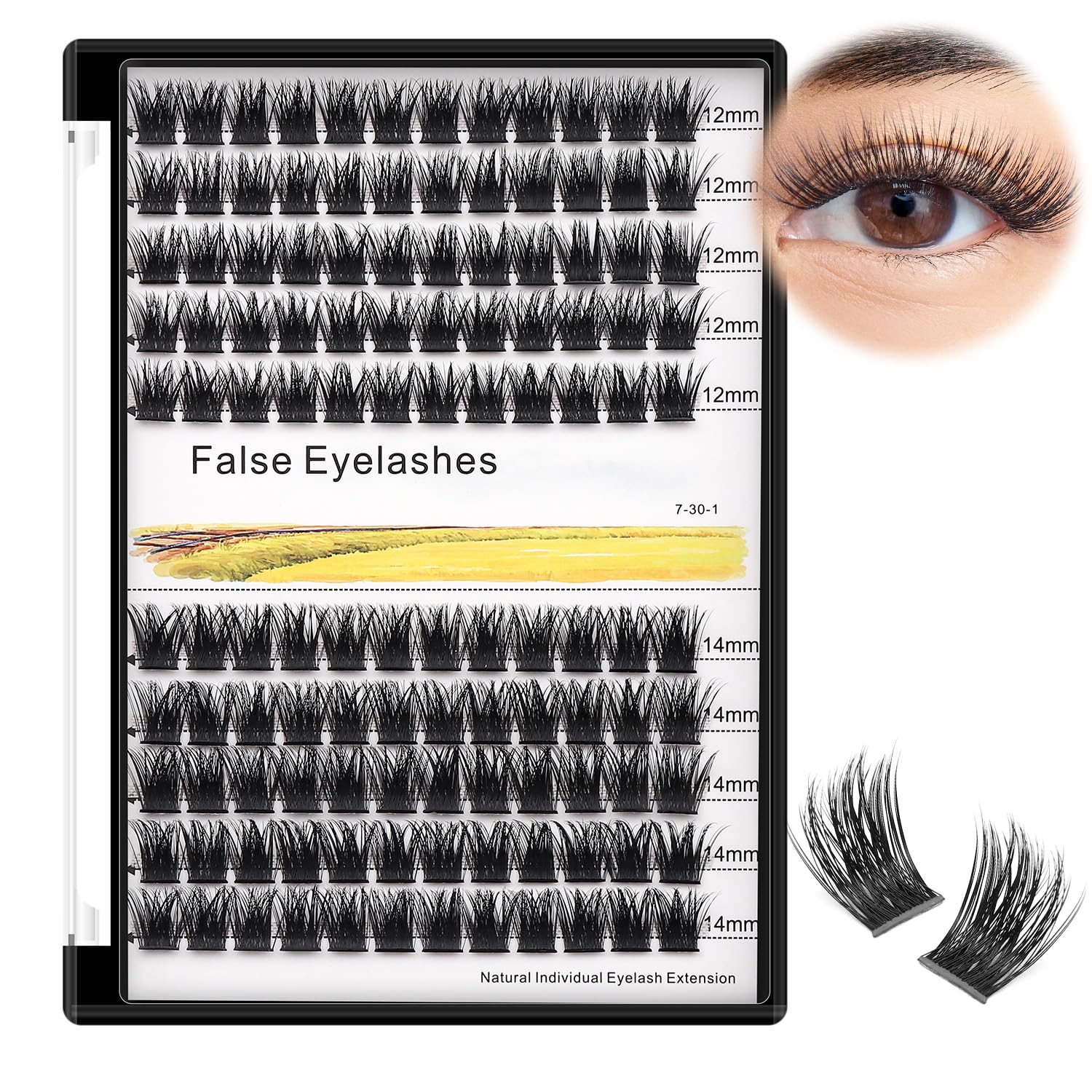 Bodermincer 120 clusters tray for fast lash styling with professional results