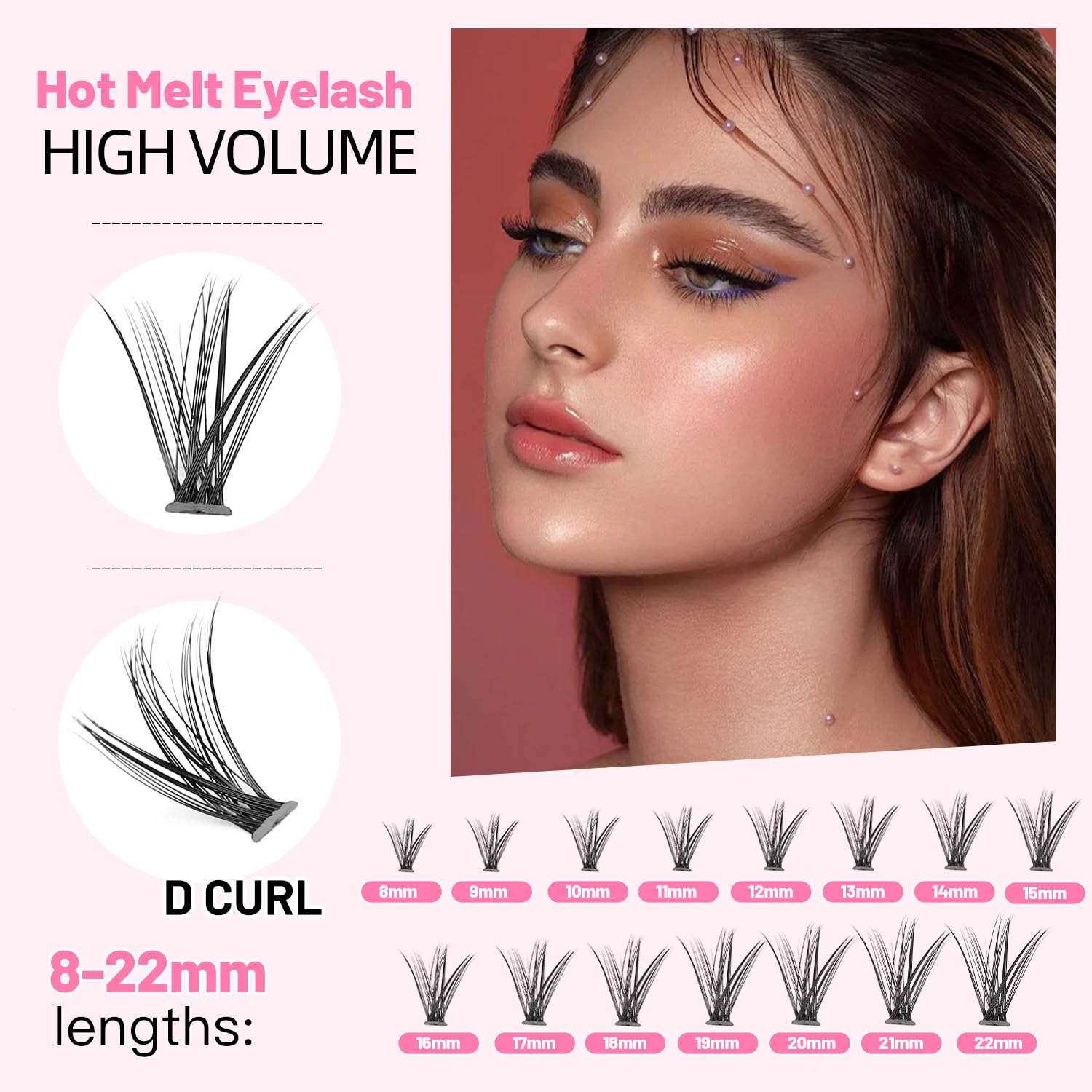 Bodermincer 120pcs in 6 rows supports varied lash projects.