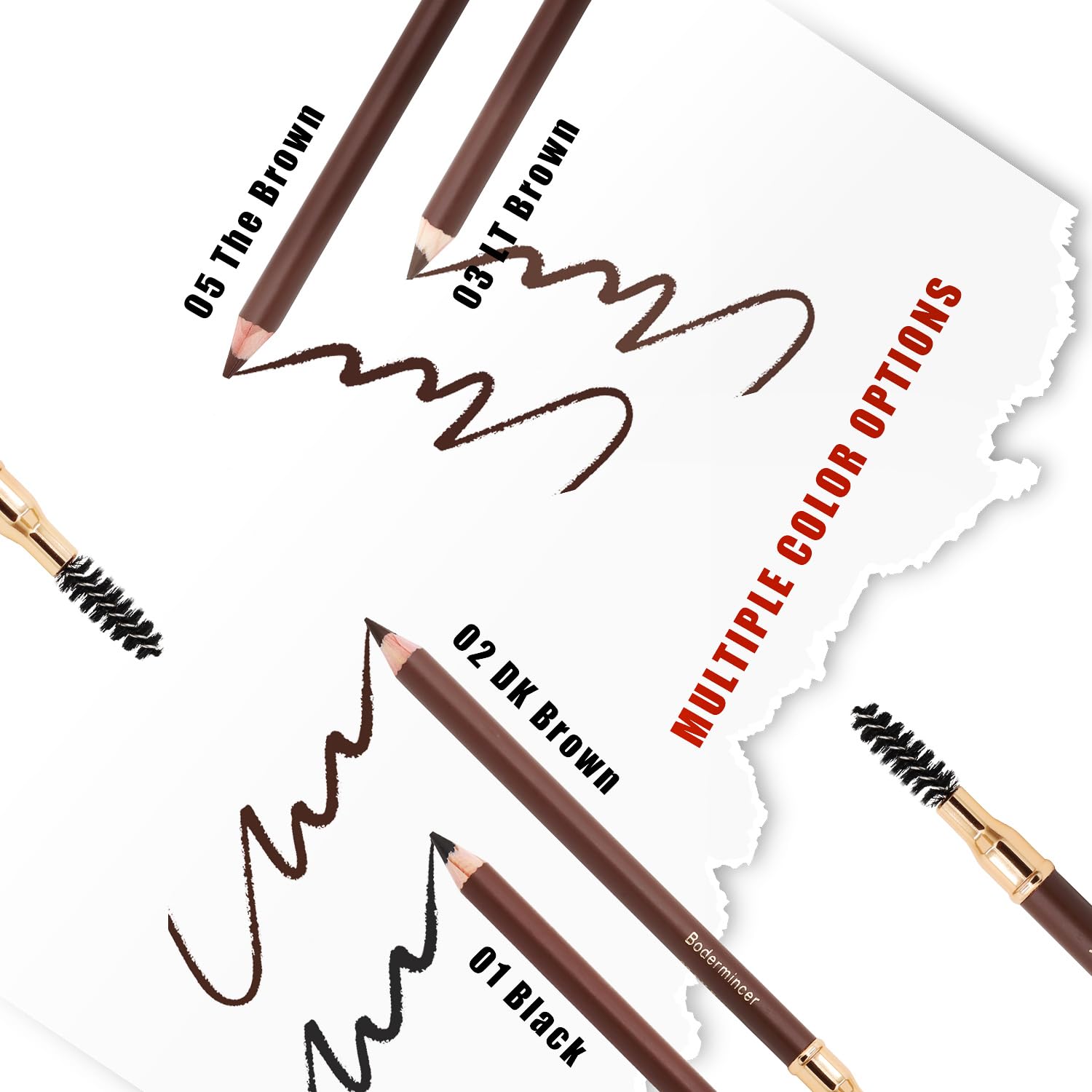 Bodermincer eyebrow pencil in grey for cool tones and subtle shading.