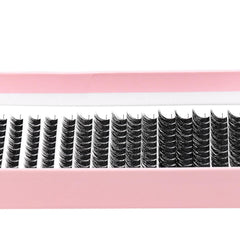Bodermincer lash clusters application view, easy pickup for quick, precise styling.