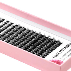 Bodermincer lash clusters look view, natural curl for versatile day-to-night effects.