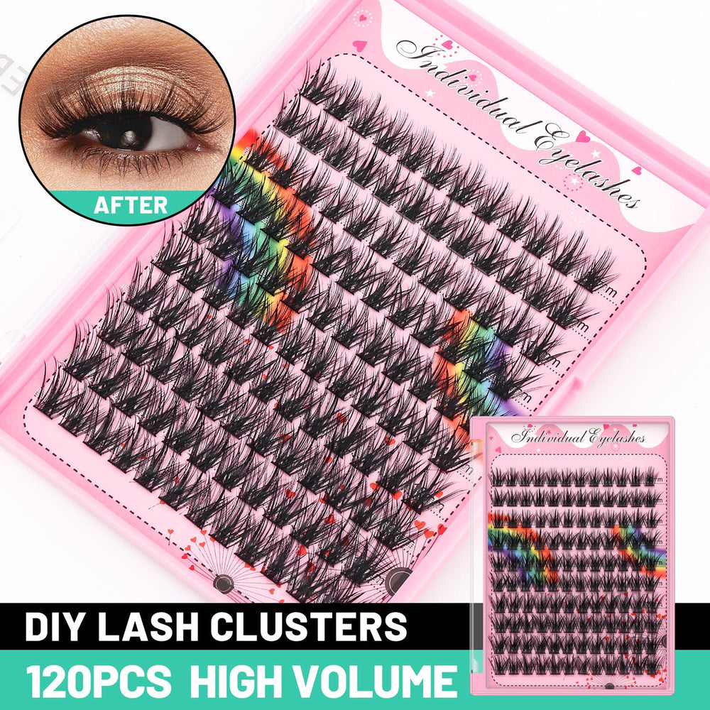 Bodermincer lashes clusters 10-12-14-16mm mixed for versatile styling.