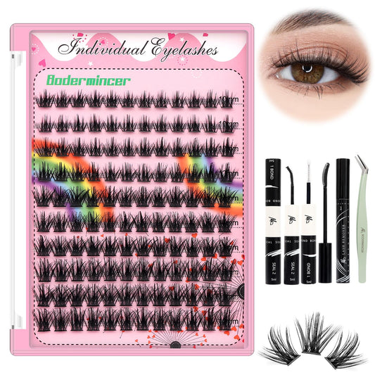 Bodermincer lashes clusters 12-14mm mixed with gentle, layered length.
