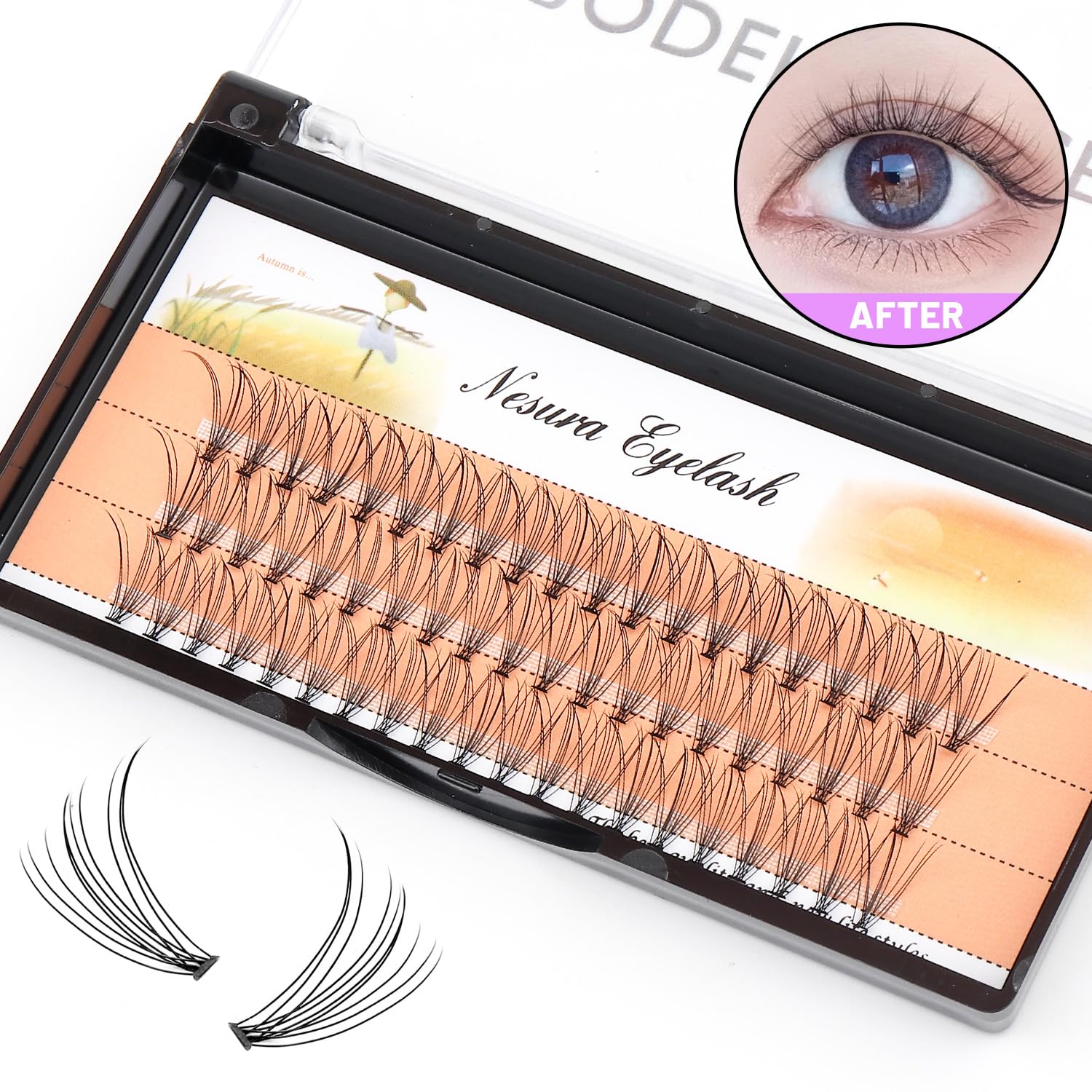 Bodermincer true-black glossy lashes for bold eye definition.
