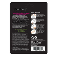 Bodipure Hand Mask worn during a spa-at-home routine for relaxation.