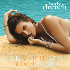 Body Drench QuickTan mousse dispense demonstrates easy foam release for seamless coverage.