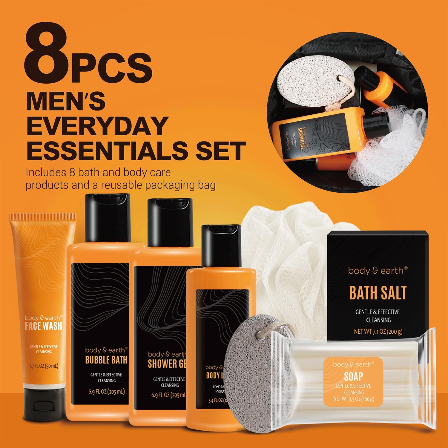 Body & Earth citrus shower gel delivers an invigorating cleanse and scent.
