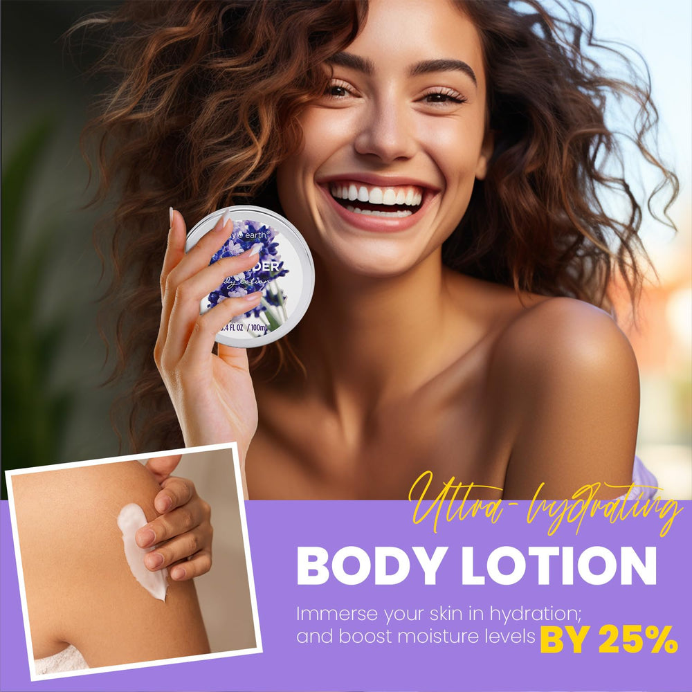 Body & Earth lavender body lotion nourishes and softens dry skin