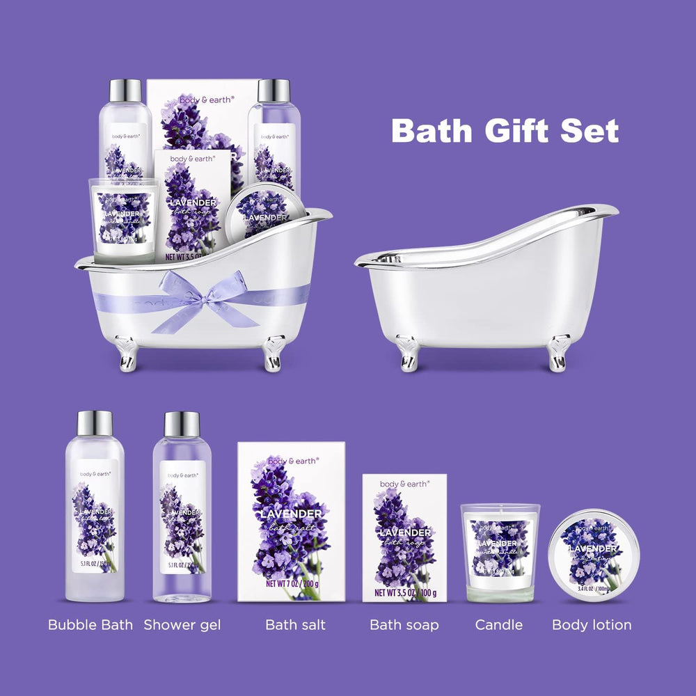 Body & Earth lavender bubble bath delivers a luxurious foamy soak