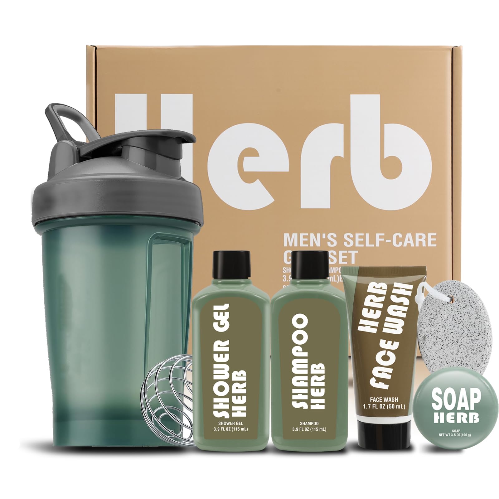 Body & Earth men's gift set soap bar cleanses gently while nourishing skin.