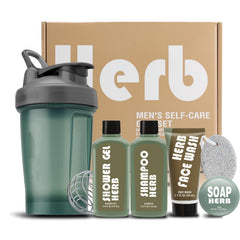 Body & Earth men's gift set soap bar cleanses gently while nourishing skin.