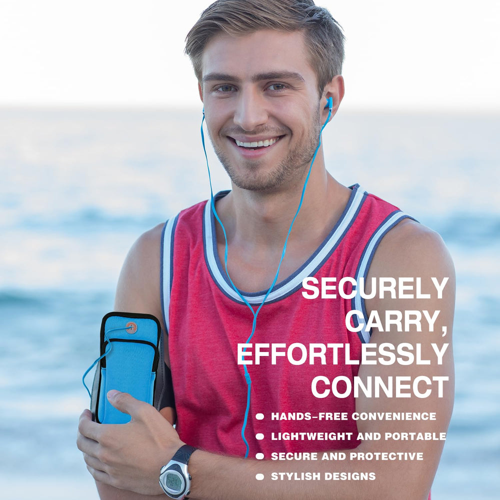 BODY & EARTH phone pouch, secure carry for workouts and travel.