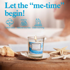 Body & Earth Ocean gift set reusable tub stores bath essentials after use.
