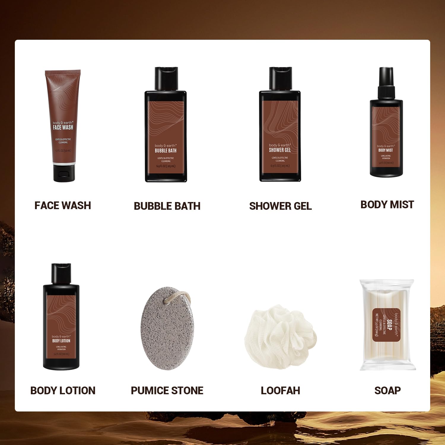 Body & Earth sandalwood face wash tube provides gentle cleansing for all skin types