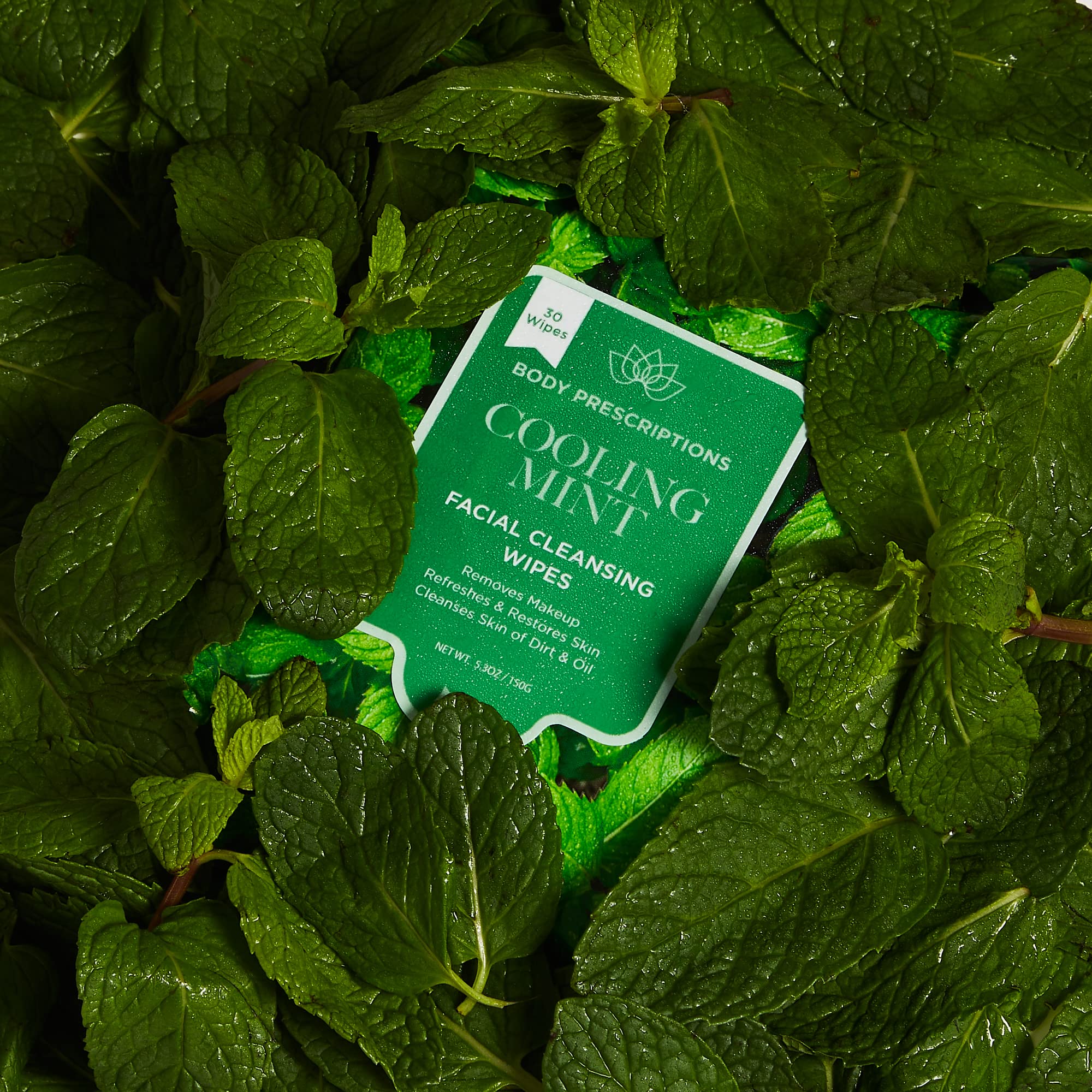 Post-cleansing look with Body Prescriptions wipes leaves skin smooth and hydrated