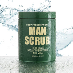 Close-up of textured scrub showing gentle exfoliation for smooth skin.