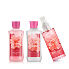 Presentation of Bodybeau Cherry Blossom gift opening for celebrations.