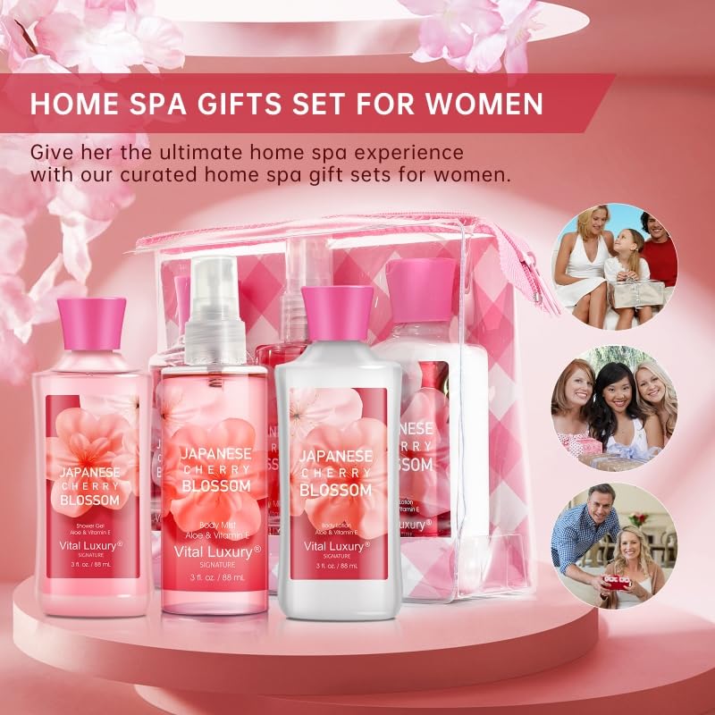 Close-up of Bodybeau Cherry Blossom fragrance notes and scent profile.
