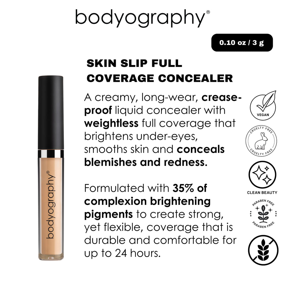 Bodyography Skin Slip closeup texture reveals seamless blend and satin finish.