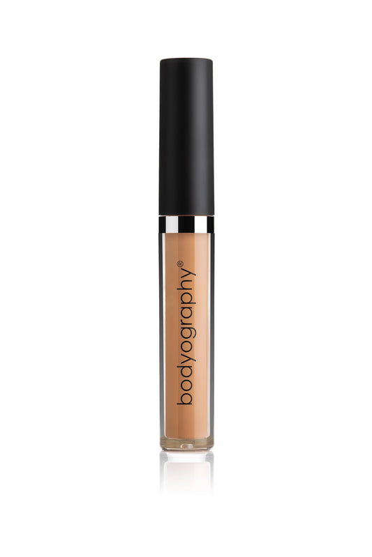Bodyography Skin Slip concealer swatch showing smooth undetectable coverage