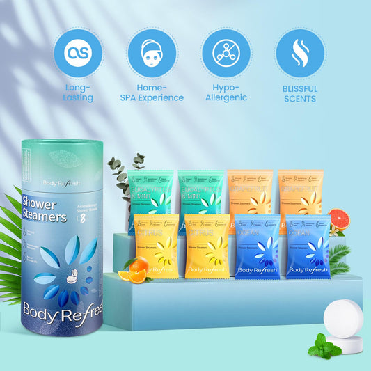BodyRefresh eucalyptus-mint close-up for a refreshing, calming shower experience